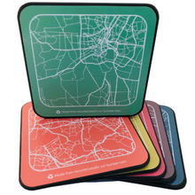 Load image into Gallery viewer, Road Map Recycled Plastic Coasters
